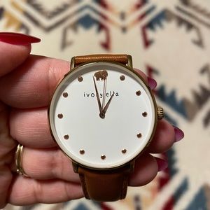Ivory Ella leather watch
